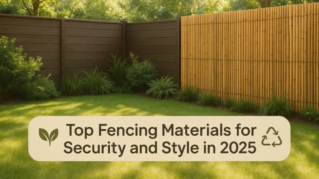 Top Fencing Materials for Security and Style in 2025