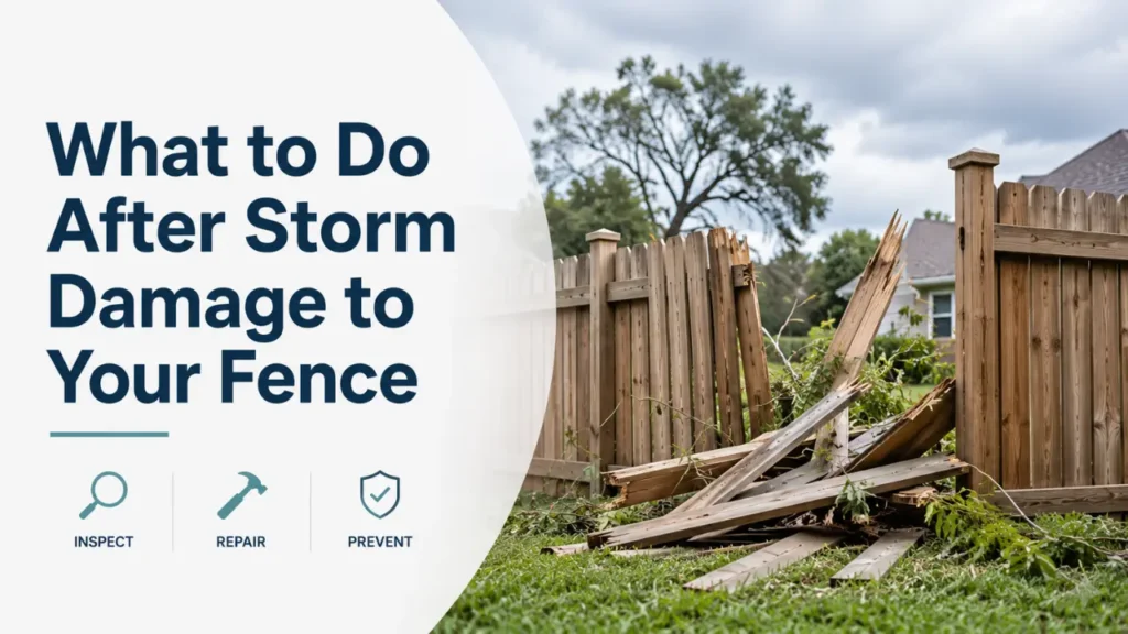What to Do After Storm Damage to Your Fence