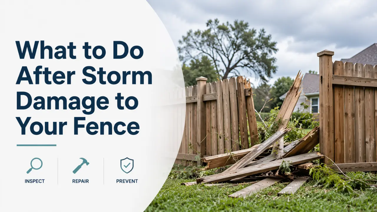 What to Do After Storm Damage to Your Fence
