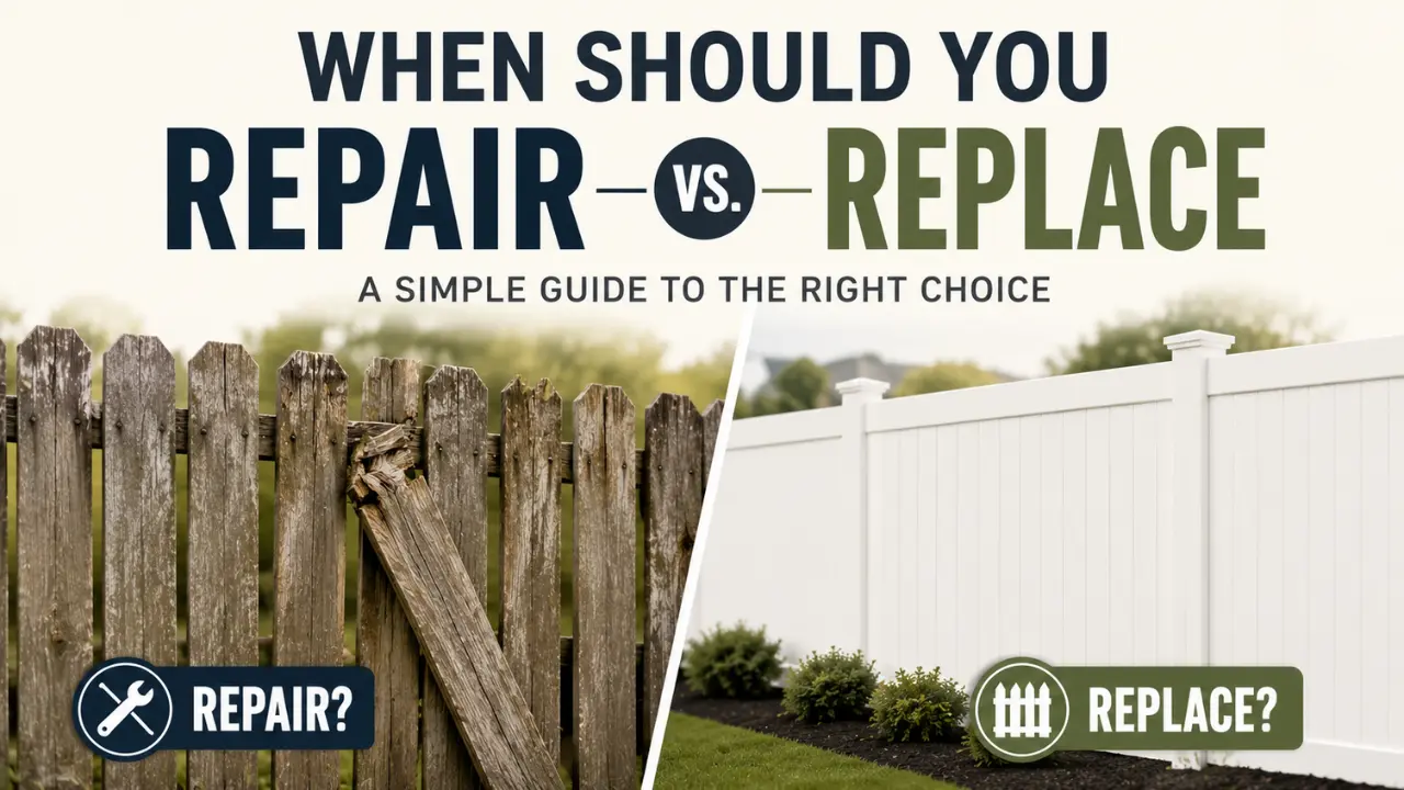 When Should You Repair vs Replace a Fence?